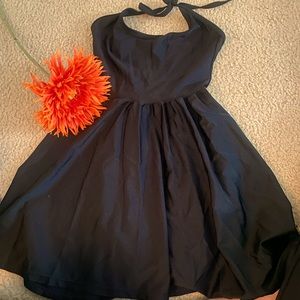 AMERICAN APPAREL Black Nylon Tricot Figure Skater Dress. Size XS NWOT